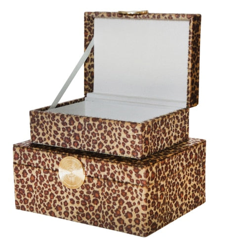 Open Leopard Velveteen Box Set