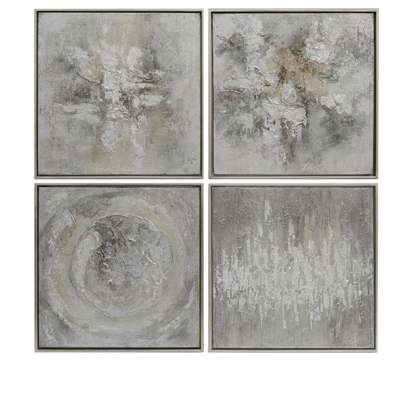 Richardson Wood Framed Oil Painting, Set of 4