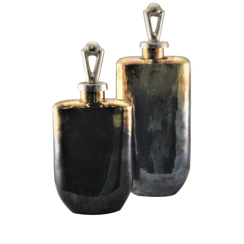 2 Dunlap Lidded Containers, (Set of 2)