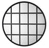 Round Metal Grid Mirror