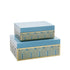 Aqua and Gold Arch Design Box Set