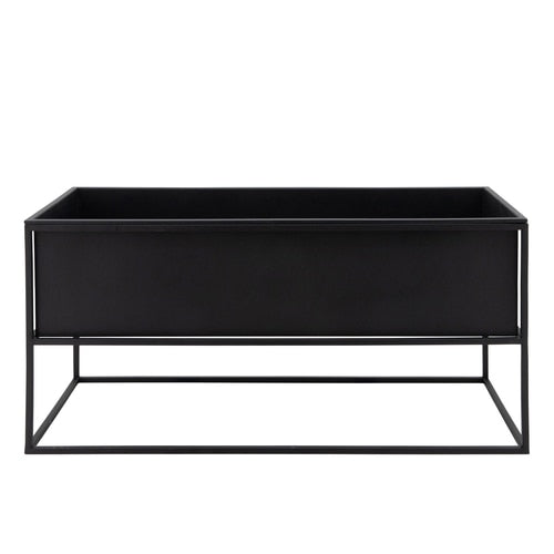 Rectangle black Iron Planter