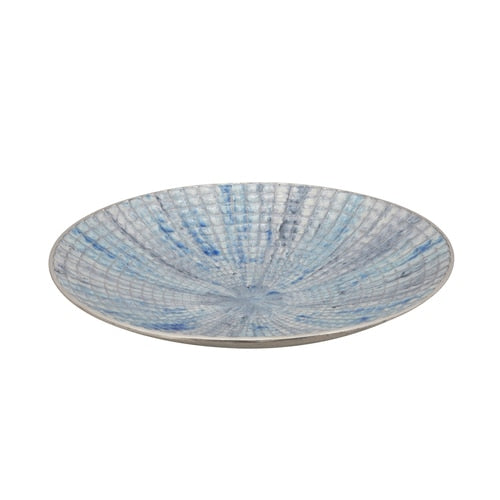 Blue Ivory Round Plate 