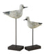 2 Piece Coastal Bird Statue Set