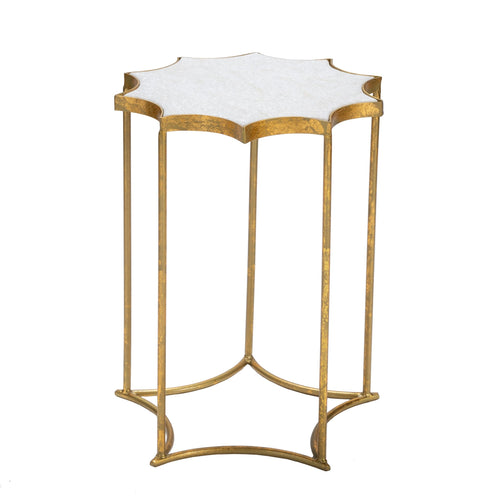 Sun Carved Accent Table