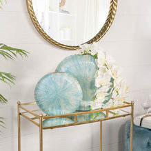 Lifestyle Turquoise Metal Vase