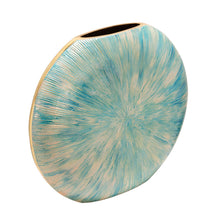 Turquoise Metal Vase